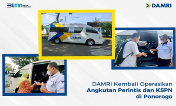 Photo of DAMRI Kembali Operasikan Angkutan Perintis dan KSPN di Ponorogo