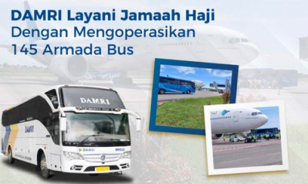 Photo of DAMRI Layani Jamaah Haji Dengan Mengoperasikan 145 Armada Bus