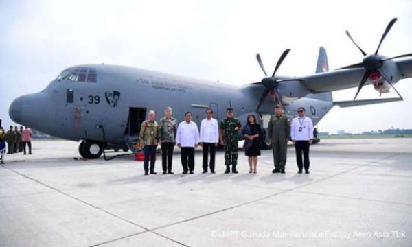 Photo of GMF Serahkan Pesawat C130 Milik TNI AU yang Telah Selesai Modernisasi
