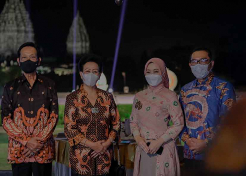 Gubernur Jawa Barat Terkesan dengan Panorama Candi Prambanan
