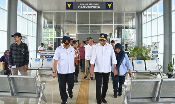 Jelang Diresmikan, Menhub Tinjau Terminal Tipe A Pakupatan