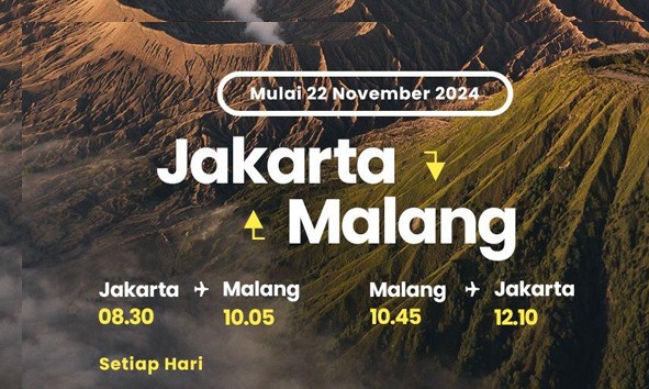 Berikan Pilihan Baru Bagi Wisatawan, Pebisnis, dan Masyarakat, Batik Air Tambah Frekuensi Terbang Jakarta-Malang