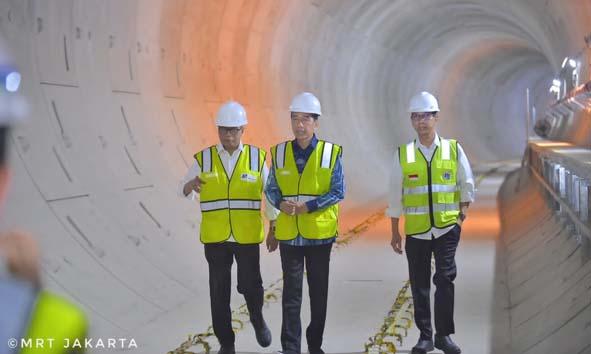 Presiden Tinjau Proyek MRT Fase 2A, Progress Lampaui Target