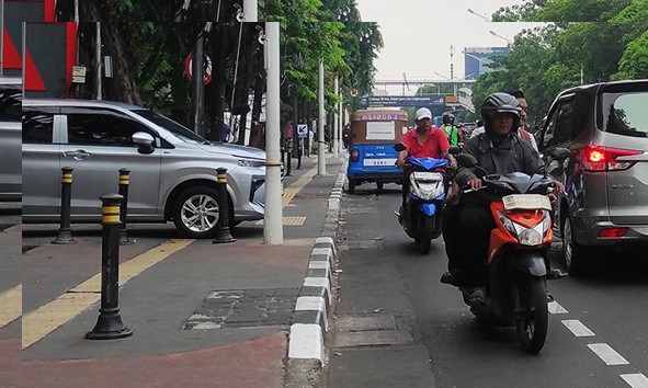 Keselamatan di Jalan Raya, Pantang Lawan Arus untuk #Cari_Aman dan Selalu Berhenti Sebelum Marka Jalan