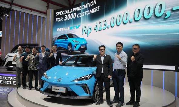 MG Motor Indonesia Manjakan 3.000 Pembeli MG 4 EV Buatan Indonesia