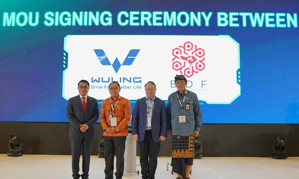 Pengembangan EV di Bali, Wuling dan PT Bali-Kerthi Development Fund Ventura Teken MoU