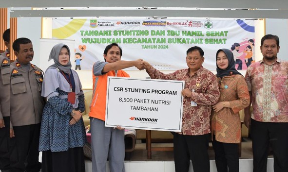 Atas Komitmen dalam Pengentasan Stunting, Hankook Tire Raih CSR Award 2024 dari Pemerintah Kabupaten Bekasi