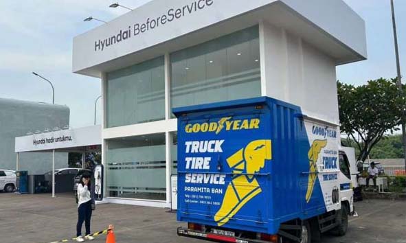 Kolaborasi Goodyear & Paramita Ban Dukung Posko Mudik Hyundai