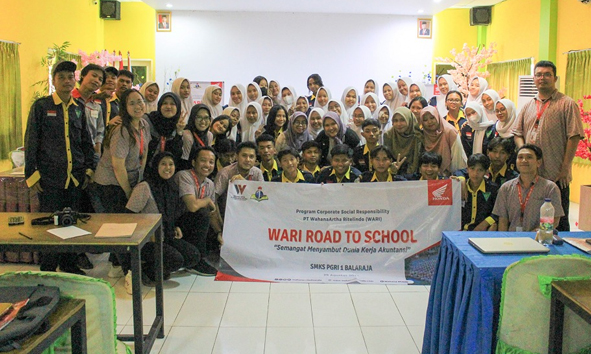 Komitmen Dunia Pendidikan, WARI Road to School Edukasi Keuangan Siswa SMKS PGRI 1 Balaraja