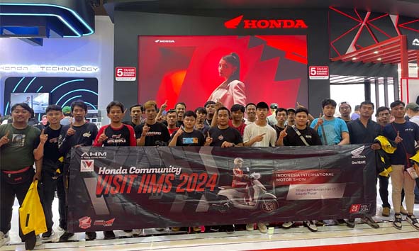 Guyub, Wahana Makmur Sejati Kumpulkan Puluhan Anggota Komunitas Motor Honda ke IIMS 2024