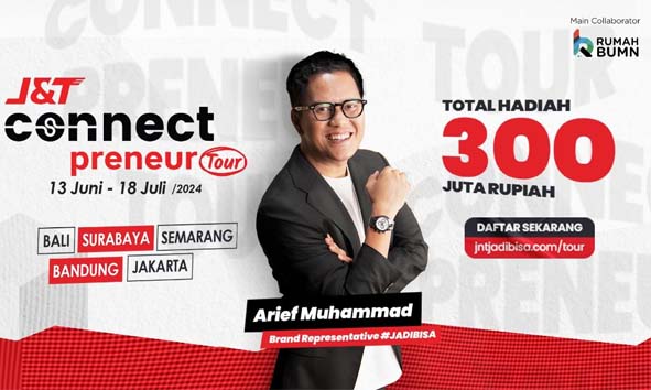 J&T Express Perkuat Ekosistem Bisnis Lokal Melalui J&T Connect Preneur Tour