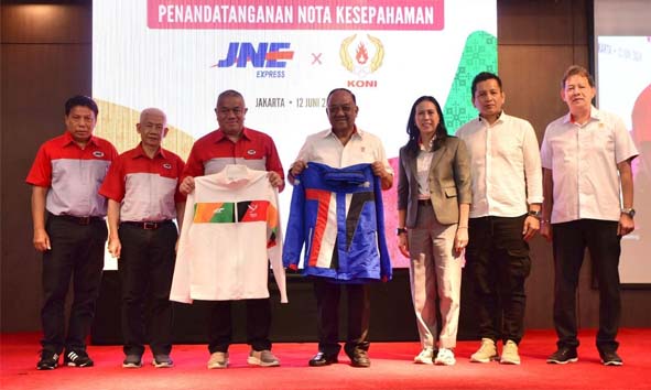 JNE dan KONI Menandatangani Nota Kesepahaman untuk Pengembangan Olahraga Nasional