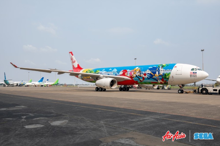 AirAsia Gandeng SEGA dan ATLUS Luncurkan Livery Sonic the Hedgehog dan Persona 5