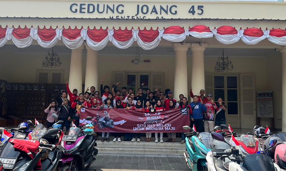 Convoy Merdeka Bikers Honda PCX Jakarta, Wahana Ajak Komunitas Rolling City Sembari Berdonasi