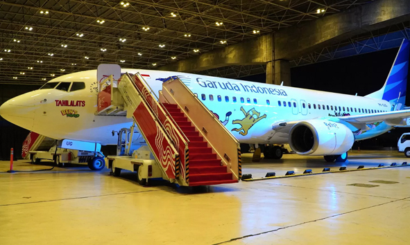 Wujudkan Kolaborasi untuk Dukung Pertumbuhan Sektor Ekonomi Kreatif, Garuda Indonesia Luncurkan Special Livery Tahilalats