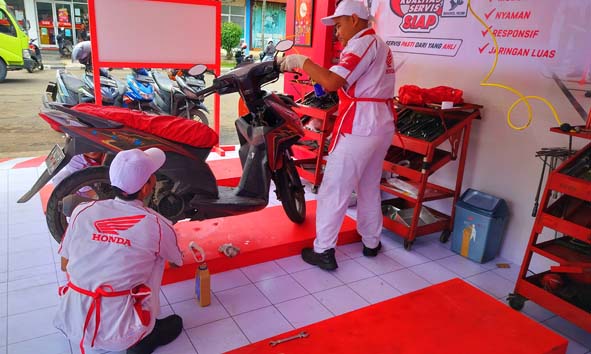 Lampaui Target, Hampir 1.300 Pemudik Kunjungi Bale Santai Honda di Serang