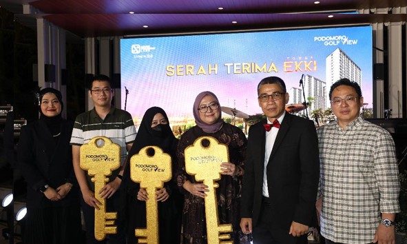 Podomoro Golf View Tunaikan Komitmen Serah Terima Apartemen Tower Ekki