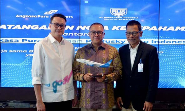 Angkasa Pura I Tandatangani MoU dengan Rusky Aero Indonesia